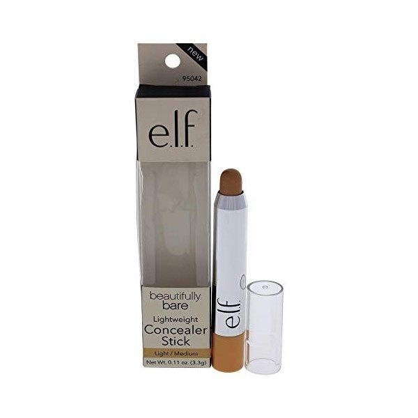 E.L.F. Cosmetics, Beautifully Bare, Lightweight Concealer Stick, Light/Medium, 3.3 g Anti-cernes / Correcteurs
