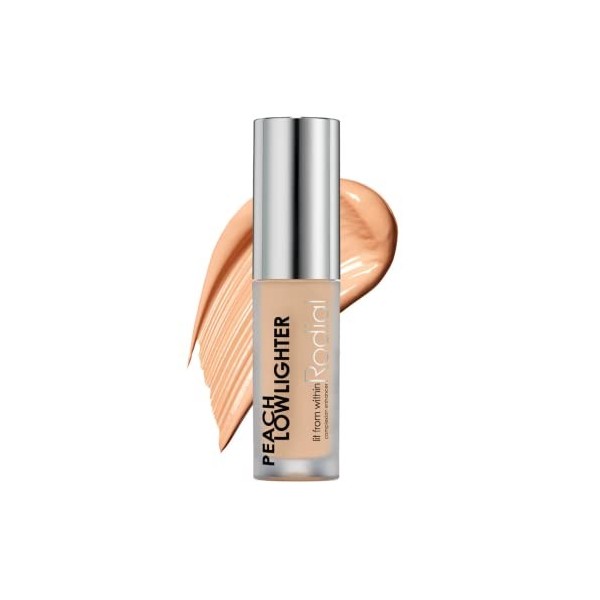 Rodial Peach Lowlighter 1,6 ml - Correcteur de Couleur Liquide Soyeux et Non Scintillant - Formule Hydratante à lAcide Hyalu