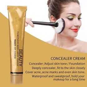 3 couleurs DNM 1.2 oz, Correcteur de marques dacné, Crème anti-cernes Dark Foundation 207 