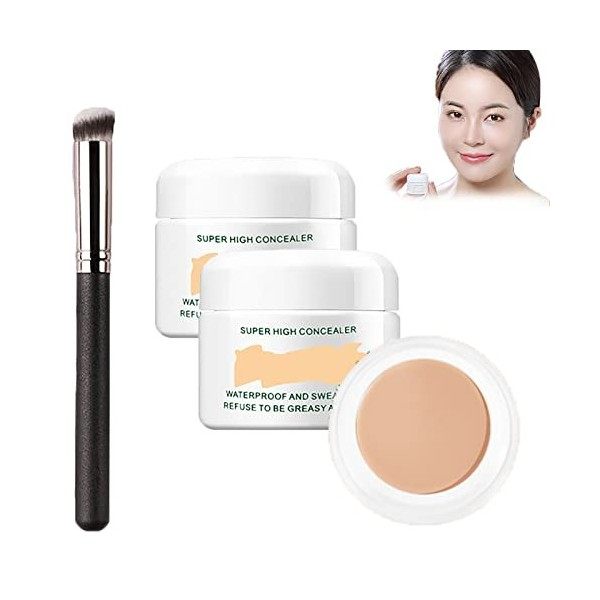 2PCS Perfect Concealer, Long Lasting Waterproof Concealer, Full Coverage Concealer For Dark Circles, Cream Concealer, Tattoo 