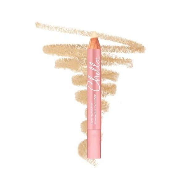 Chella Highlighter Pencil, Dark - Vegan, Cruelty Free, Paraben Free, Gluten Free - Use as a Highlighter, Concealer and Under 