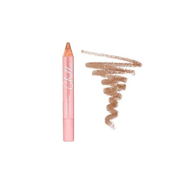 Chella Highlighter Pencil, Dark - Vegan, Cruelty Free, Paraben Free, Gluten Free - Use as a Highlighter, Concealer and Under 