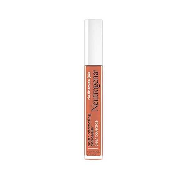 Neutrogena Clear Coverage Color Correcting Concealer Makeup, Lightweight Concealer with Niacinamide for Dark Spots, Oil-, Fra