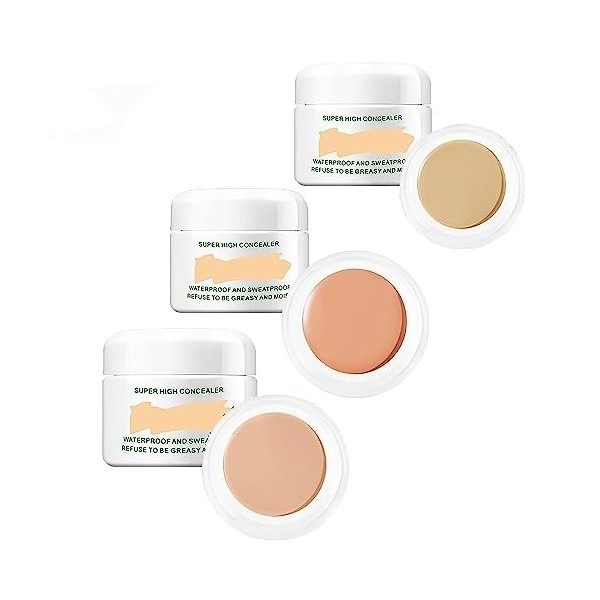 Perfect Concealer,Long lasting waterproof concealer,Waterproof Cream Concealer Contour Makeup,Concealer Acne Mark Moisturizin