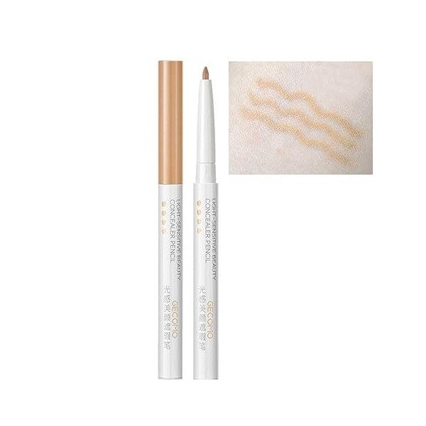 Multifunctional Concealer Stick, Light Sensitive Beauty Concealer Pencil, Eye Concealer Pen for Dark Circles, Lip Blemish Con