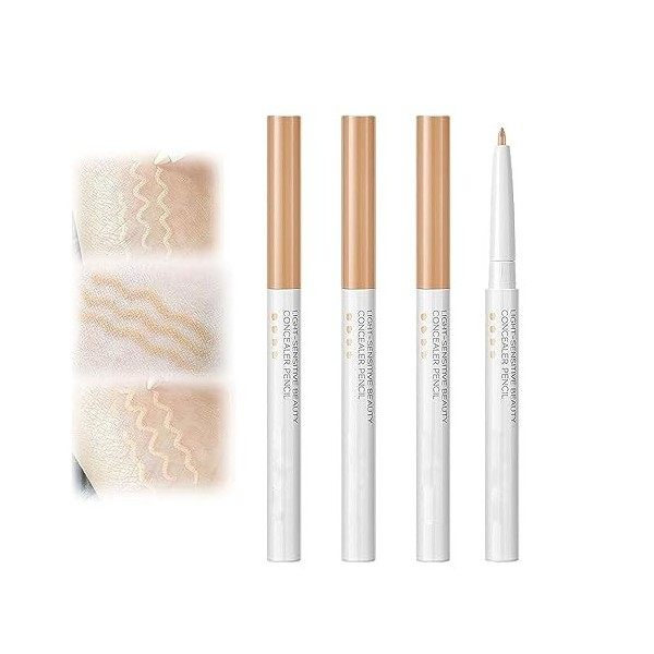 Multifunctional Concealer Stick, Light Sensitive Beauty Concealer Pencil, Eye Concealer Pen For Dark Circles, For All Skin Ty