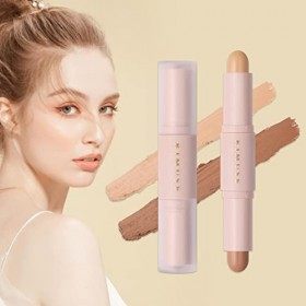 Bâton bronzant à double extrémité | Stick anti-cernes à couverture complète à double extrémité,Bâton de fond de teint Body Sh