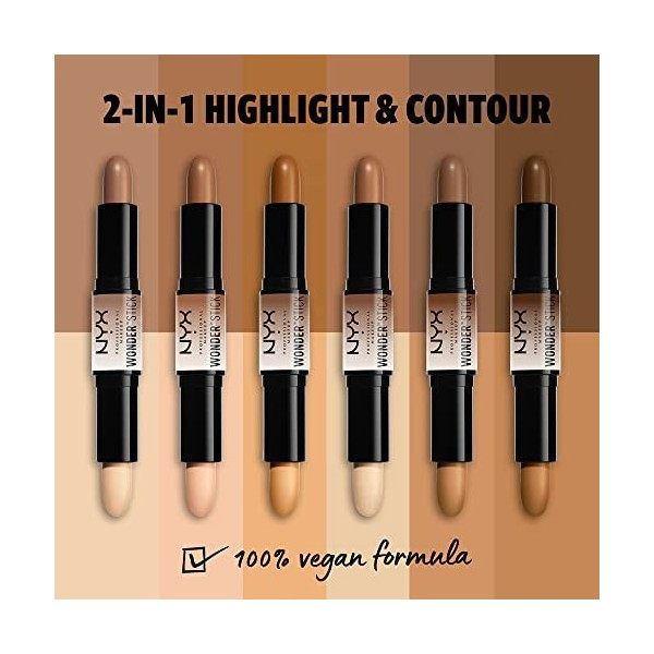 NYX Professional Makeup Wonder Stick Contour & Highlight Stick 4g-05 Deep Rich Anti-cernes / Correcteurs