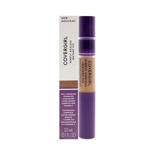CoverGirl Simply Ageless Instant Fix Advanced Concealer - 390 Deep For Women 0.1 oz Concealer Anti-cernes / Correcteurs