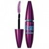 Maybelline New York Volum Express ciglia finte Mascara in Very Black Waterproof, 11 ml