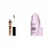 NYX Professional Makeup Anti-Cernes, Correcteur, Contouring, Teinte : Caramel & Base de Maquillage pour Teint Lisse et Unifor