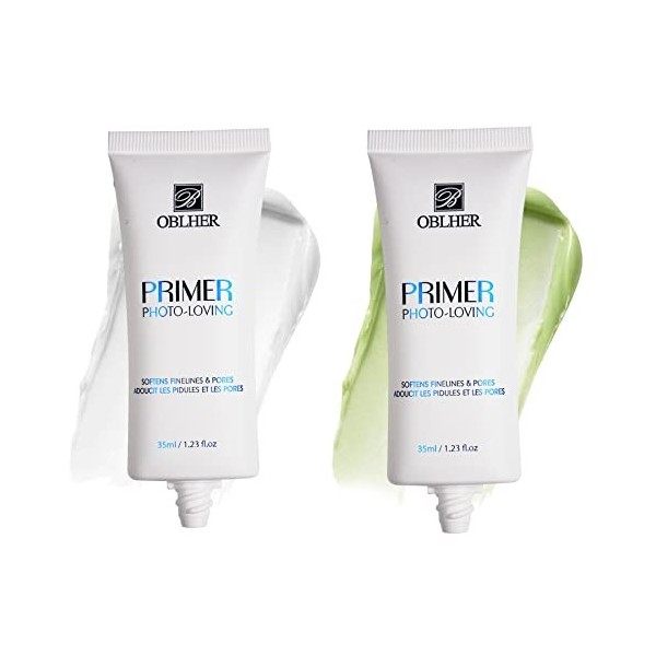 B OBLHER Primer de maquillage professionnel pour le visage, fard à paupières, pour peaux grasses et matures