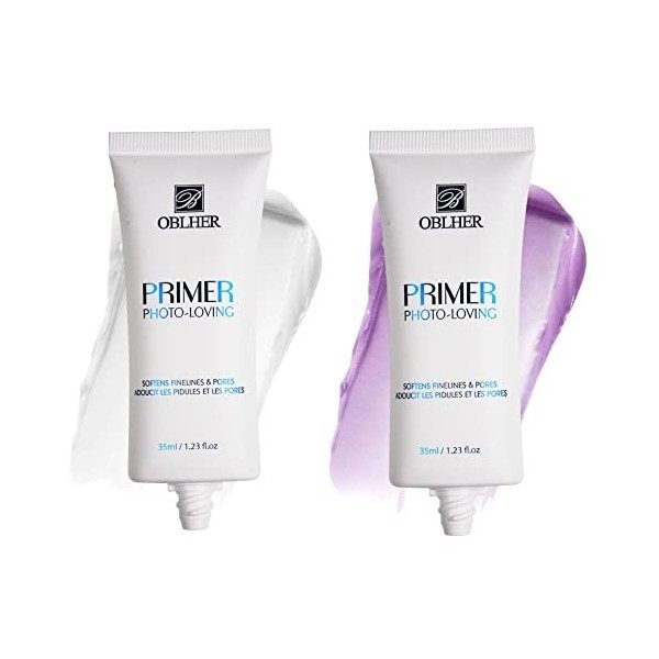 B OBLHER Primer de maquillage professionnel pour le visage, fard à paupières, pour peaux grasses et matures