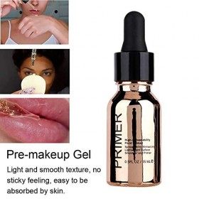 Primaire de maquillage, pores hydratants et fins, sérum de gel pour le soin de la peau avec feuille dor 24 carats
