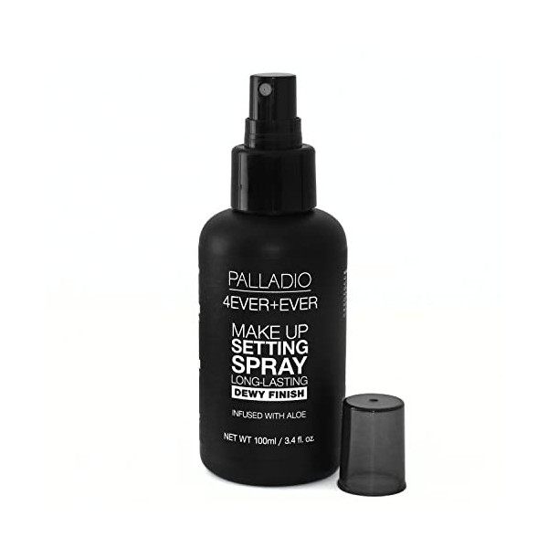 Palladio 4 Ever and Ever Make Up Setting Spray, longue durée, fixe et sécurise instantanément le maquillage pour une tenue to