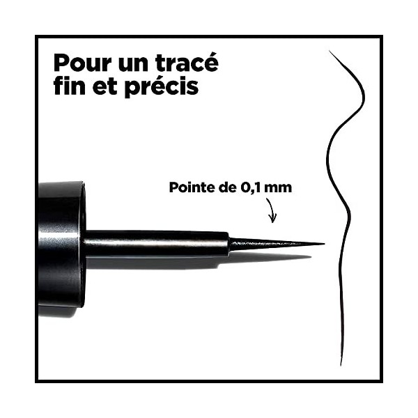 Eyeliner liquide SKINNY REVLON ColorStay, Maquillage pour les yeux longue tenue, résistant à leau et anti-bavures, doté dun