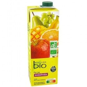 NATURE BIO - Pur Jus Multifruits 1L - le Lot De 4