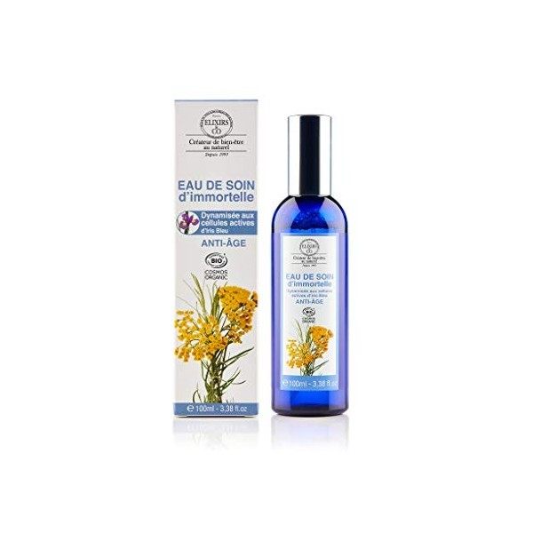 Elixirs & Co - Eau de Soin Dynamisées - Eau Florale - LImmortelle - Anti-âge - Peaux Matures - Protection Hydratation et Rég