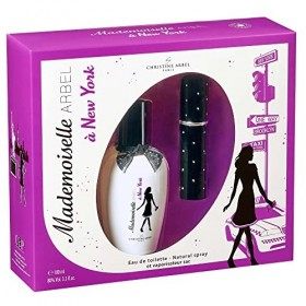 Christine Arbel Paris Coffret Mademoiselle Arbel à New-York Eau de Toilette Femme avec 1 Vaporisateur de Sac Parfum fabriqué 