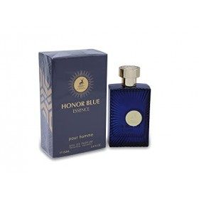 Eau de parfum Honor Blue Essence 100 ml Maison Alhambra | Parfum pour homme | Musc, fève tonka, safran, patchouli, notes dea