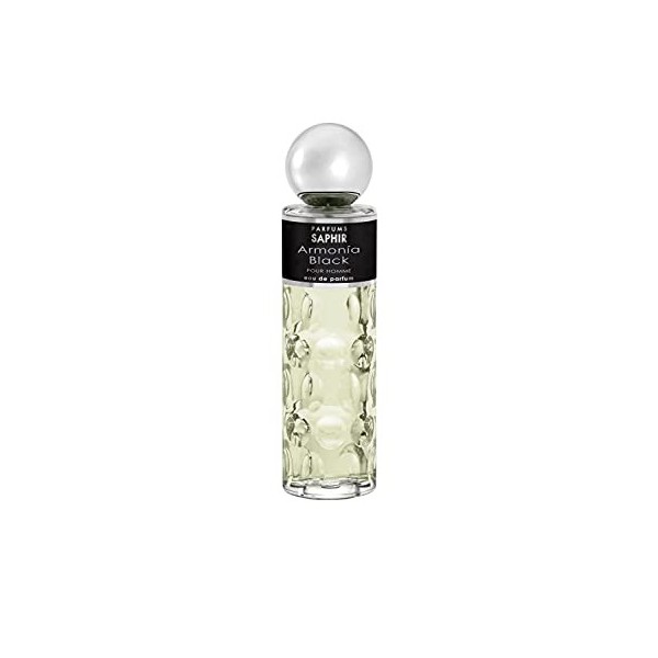 Parfums Saphir Armonía Black - Eau de Parfum Vaporisateur Homme - 200 ml