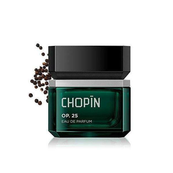 CHOPIN Op.25 Parfum pour Homme, 50 ml, Parfum Homme, Fragrance Dynamique aux Notes Boisées, Poivre Noir Intemporel et Jasmin