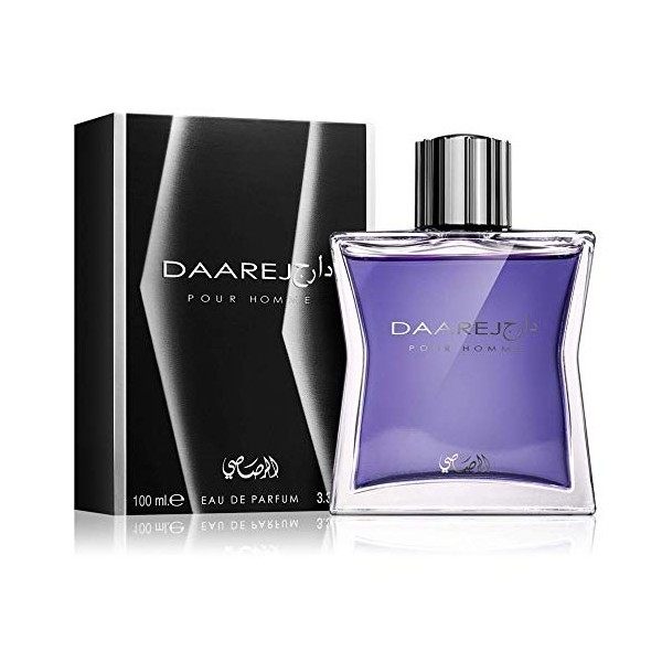 Daarej for Men Eau de parfum 100 ml | Patchouli enchanteur bois de santal avec essence subtile de vanille et de rose | Flacon