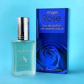 Eau de Parfum Femme Angel Rose 35 ml, Parfum aux Notes de Rose, Chocolat, Caramel, Miel et Vanille
