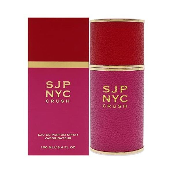 SJP NYC Crush by SJP EDP Spray pour femme propre, romantique, ultra féminine, parfum fruité, notes florales de noix de coco e