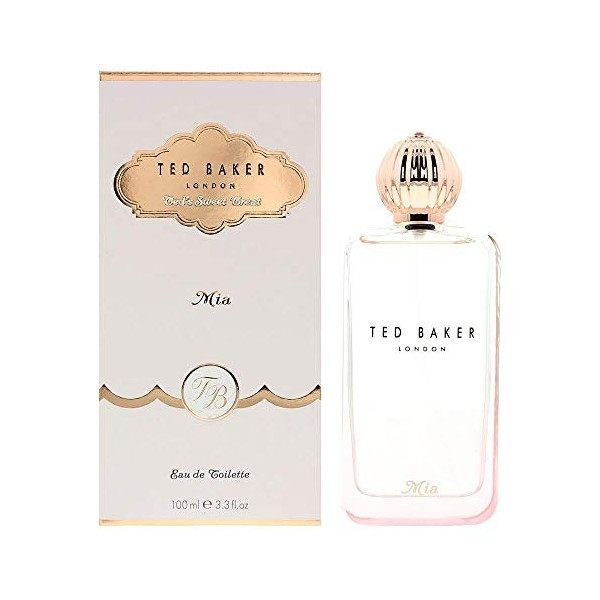 Ted Baker Floret EDT, Citrus, Sweet Raspberry and Rose Top Notes with Patchouli and Amber Base Notes, Glass Bottle, Mia Fragr