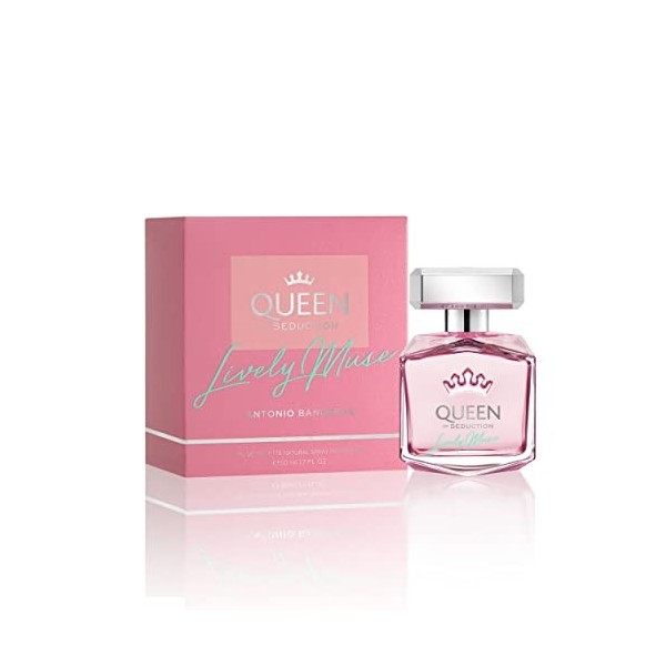 Antonio Banderas Perfumes - Queen of Seduction, Lively Muse - Eau de Toilette for Women - Long Lasting - Charming and Romanti