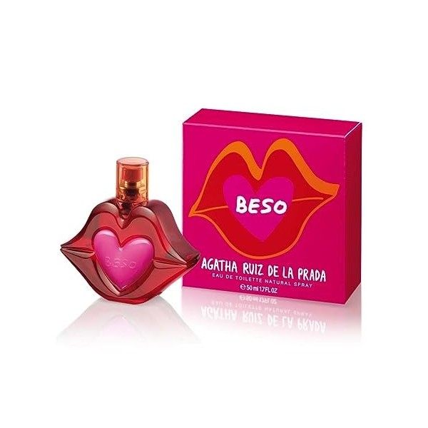 Agatha Ruiz de la Prada Perfumes - Beso, Eau de Toilette for Women - Long Lasting - Playful, Charming and Modern Fragance - C