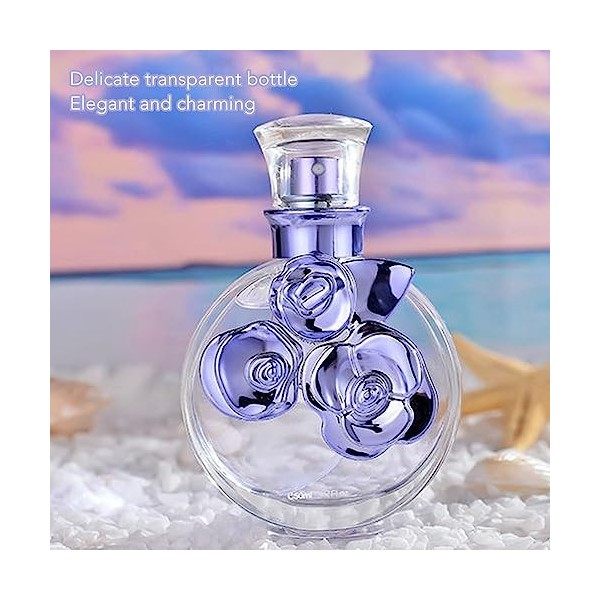 Parfum Femme, Parfum Femme Boisé Note de Base Floral Fruité Longue Durée Fine Brume Élégante Rafraîchissant Charme Parfum Lég