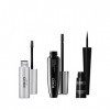 KIKO Milano Precision Eyeliner | Eye-Liner Liquide avec Applicateur Feutre + Maxi Mod Volume & Definition Mascara + Eyebrow D