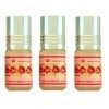 Huile Parfumée ROSES 3 ml, Oud Arabe 100% Huile Sans Alcool Musc Halal Pour Homme et Femme Attar Longue Durée, Flacon Roll-on