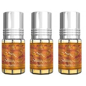 Huile Parfumée SHAIKHAH 3 ml, Oud Arabe 100% Huile Sans Alcool Musc Halal Pour Homme et Femme Attar Longue Durée, Flacon Roll
