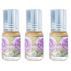 Huile Parfumée NEBRAS 3 ml, Oud Arabe 100% Huile Sans Alcool Musc Halal Pour Homme et Femme Attar Longue Durée, Flacon Roll-o