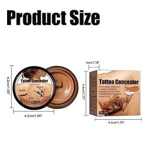 Tkekruh Correcteur De Cicatrice,Correcteur De Tatouage,Tattoo Concealer,Correcteur De Tatouage Imperméable,Pour Les Cicatrice