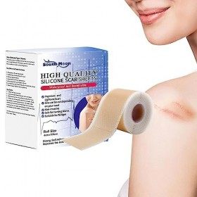 Autocollant de retrait de cicatrice, Ruban en silicone respirant pour enlever les cicatrices, Multifonctionnel peau cicatrice