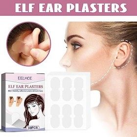 Autocollants doreille elfe, 30 rubans invisibles pour oreilles - Correcteur cosmétique pour oreilles saillantes, correcteur 