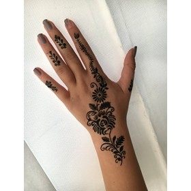 Tattoo Ensemble de Lot de 5&nbsp;pochoirs Henna Designs Usage Unique pour les mains Tyra 5