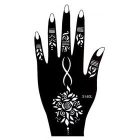 Lot de 4 pochoirs de tatouage Sania 4