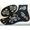 Tattoo Pochoir modèle fleurs Designs s419l pour corps et pied gauche pour Henna Glitter Aérographe Tattoo Convient