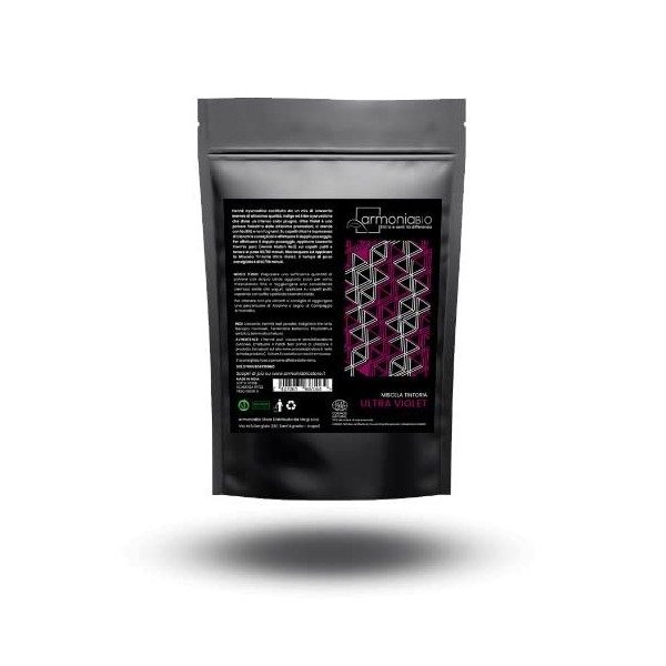 Henné Ultra Violet Ecocert Cosmos - ArmoniaBio 100GR