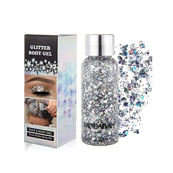 GL-Turelifes Sirène Paillettes Chunky Glitter Liquide Fard À Paupières Glitter Body Gel Festival Glitter Cosmétique Visage Ch