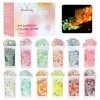 12 Couleurs Lumineuse Paillettes, Maquillage Carnaval Eleanores Diary Fluorescent Paillette pour Visage, Qualité Cosmétique 