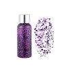 HIROCK Sparkling Chunky Glitter, Mermaid Sequins Body Glitter, Holographic Glitter Liquid Eyeshadow, Festival Glitter for Fac