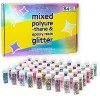 Hemway Fine Glitter - 54 x 9.6g 0.34oz Craft Glitter Shaker Set, Multi-usage assorti couleurs de paillettes pour l’artisana