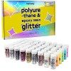 Hemway Fine Glitter - 54 x 9.6g 0.34oz Craft Glitter Shaker Set, Multi-usage assorti couleurs de paillettes pour l’artisana