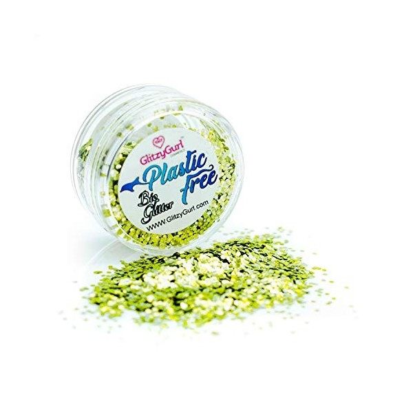 Paillettes biodégradables 100 % sans plastique, végétaliennes, sans cruauté envers les animaux doré 